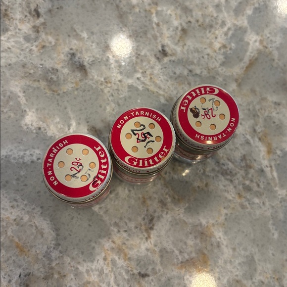 Vintage collectible crafting glitter by Chemical Company
Gold/Red/Green - Picture 2 of 4